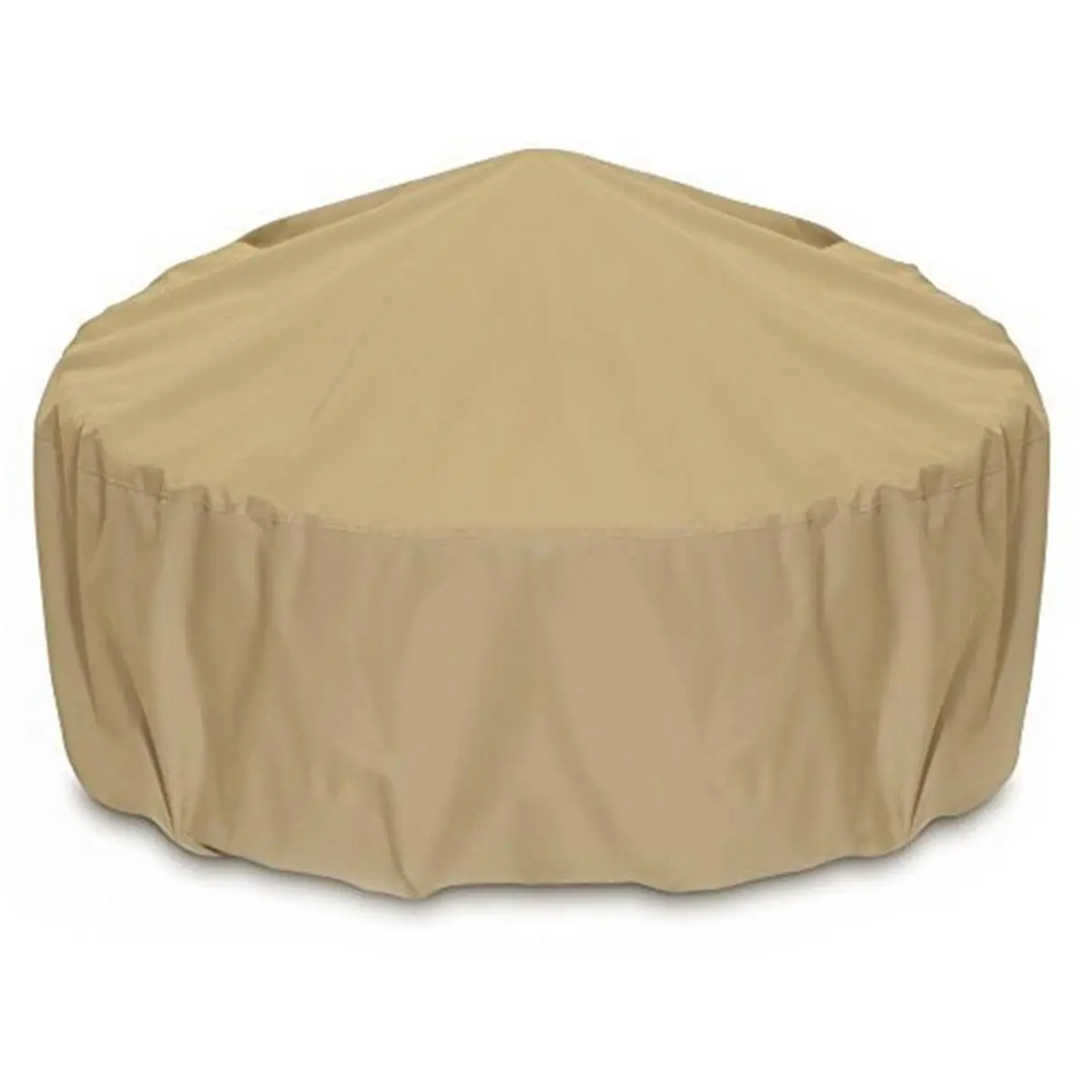 212 MAIN 48 in. Khaki Fire Pit Cover, Durable Polyester Outdoor Cover with UV Protection