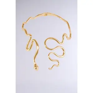 WINDING SNAKE STATEMENT NECKLACE