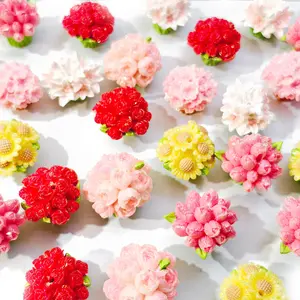 L1326]Flora Pops DIY Beads DIY Charms Set