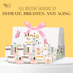 Maia Radiant Full Routine Skincare Set - Anti-aging, Brightening, Hydrating & Boosting Collagen Production 7pcs in One Set