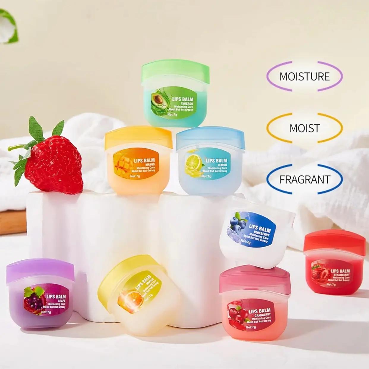 Fruity Lip Balm Variety Pack, Beeswax Night Lip Balms, Colorless, Moisturizing & Nourishing Lip Care Set, Portable, Compact & Convenient, Easy to Carry, Cute Appearance, Perfect for Party, Graduation & Wedding Gifts #GLOBAL PICKS