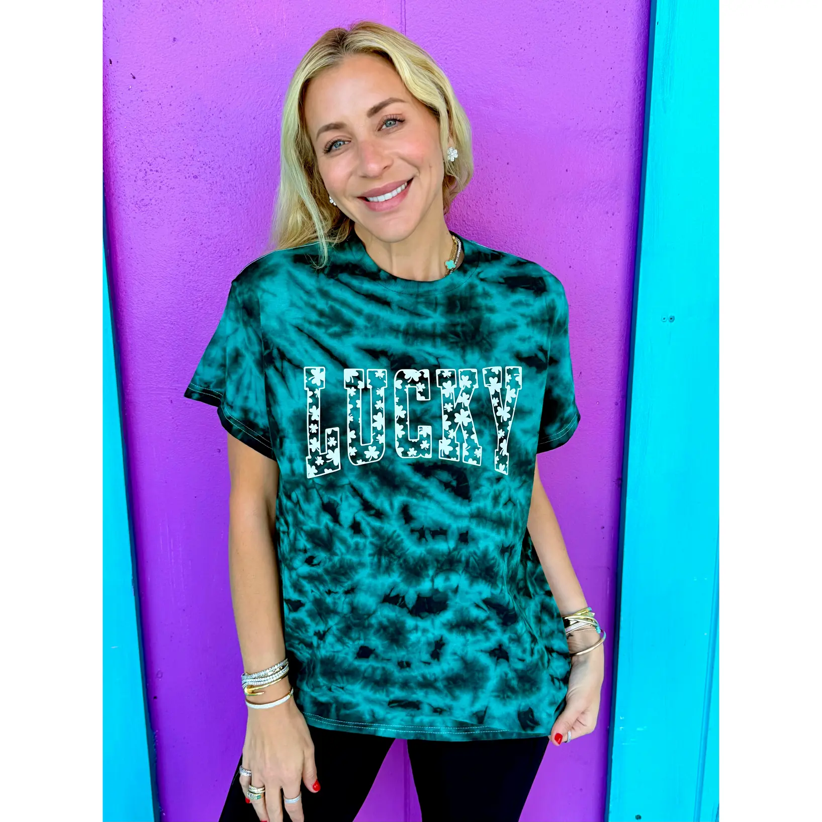 Lucky Splash Tie-Dye Tee