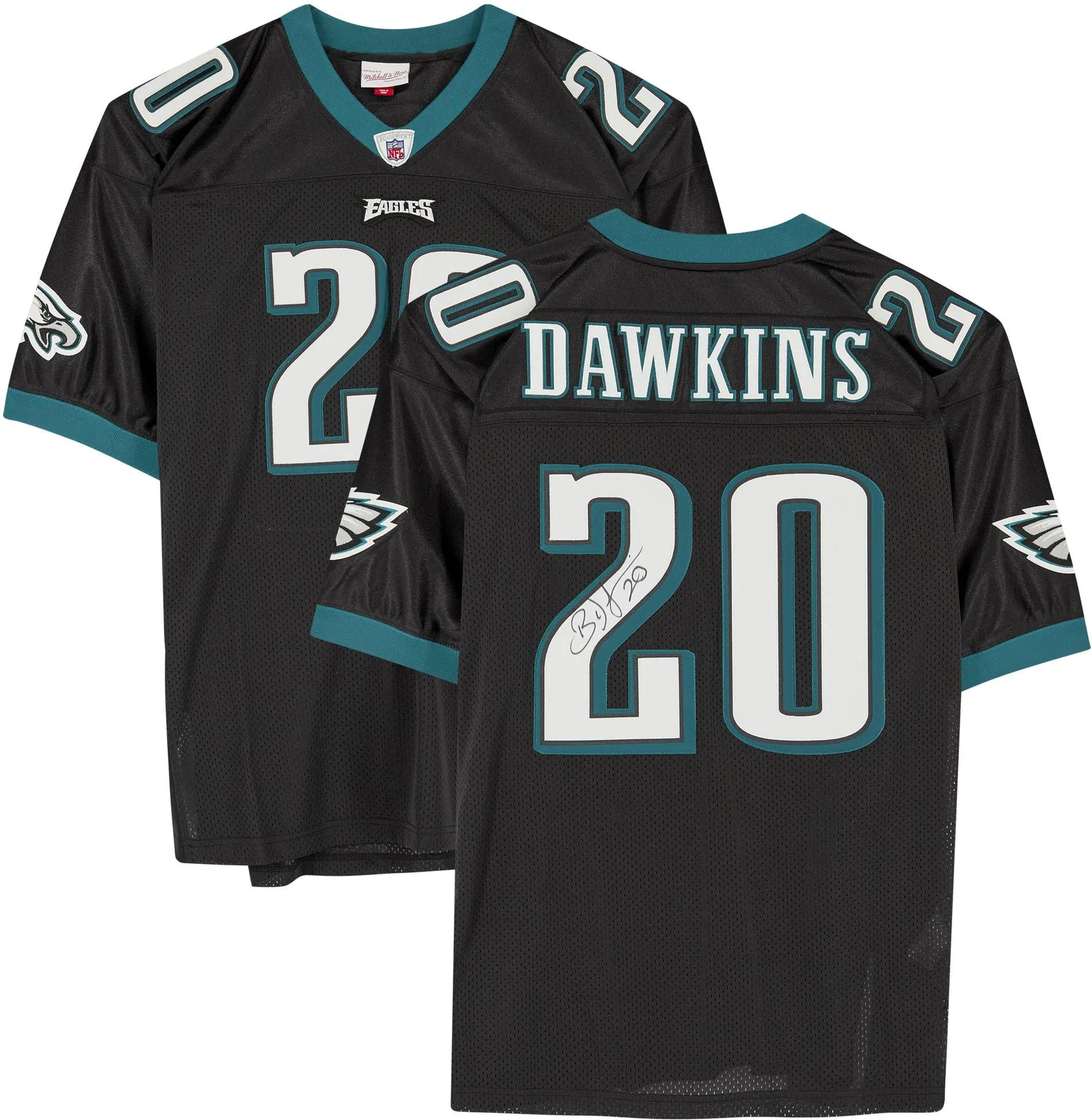 Brian Dawkins Philadelphia Eagles Autographed Mitchell & Ness Black Authentic Jersey - Fanatics Authentic Certified