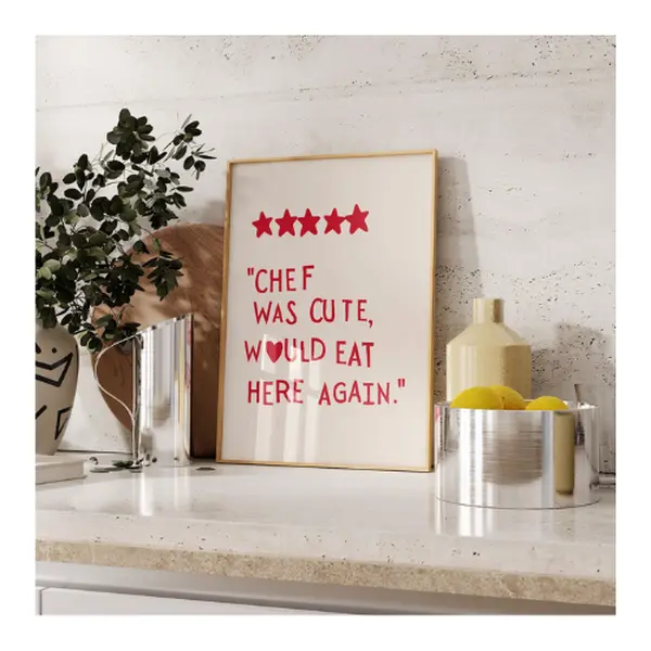 Aesthetic Kitchen Decor Cute Cooking Art Kitchen Poster