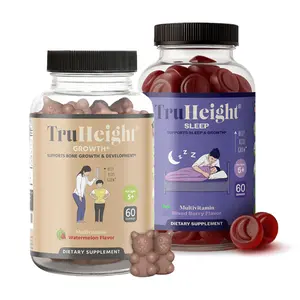 TruHeight Sleep & Grow Bundle - Complete Growth & Wellness Support for Kids & Teens - Calcium, Vitamin D, K, Melatonin, L-Theanine, Lemon Balm, Ashwagandha - Daytime Growth & Nighttime Sleep Support