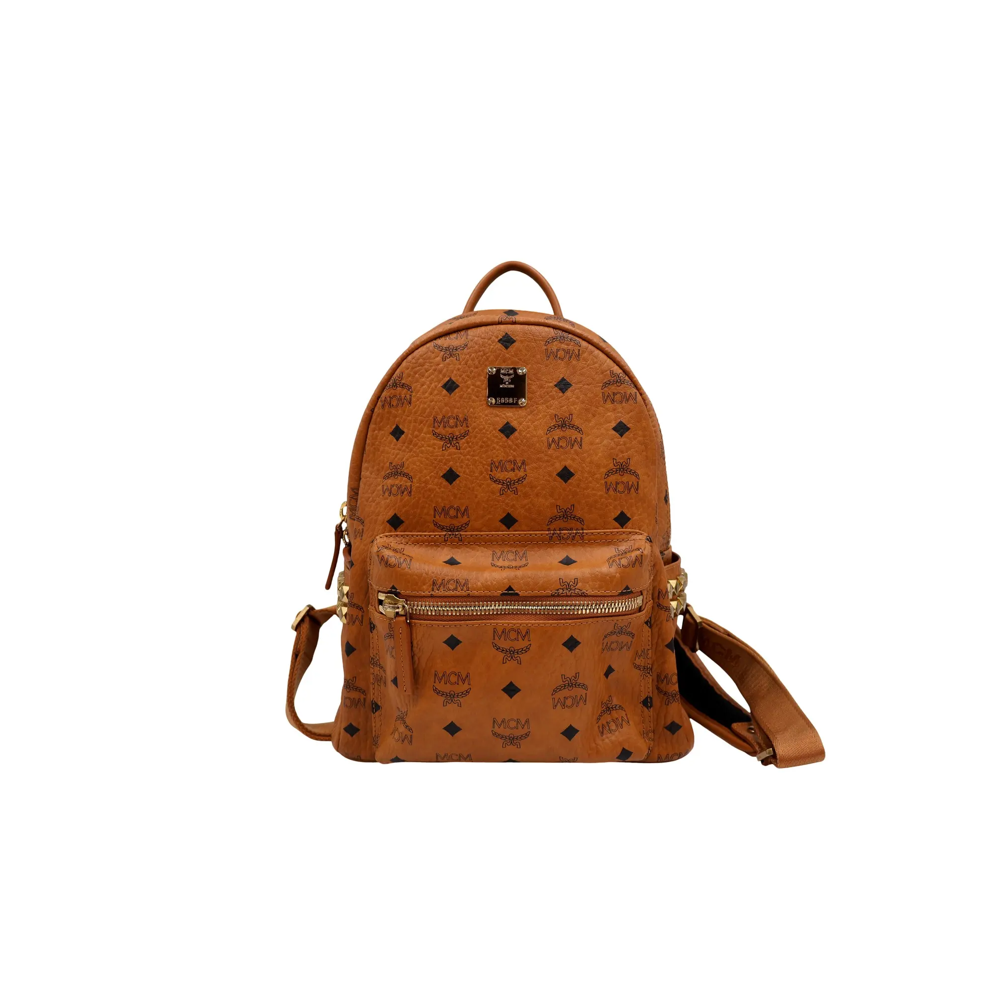 Pre-owned MCM leather Backpacks Visetos Coated Canvas Stark Backpack (267047218)
