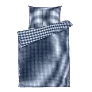 JUNA Bæk&Bølge Duvet Cover Set, Dark Blue/White