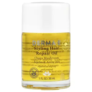 DERMA E Styling Hair Repair Oil, 1 fl oz (30 ml)