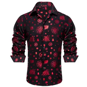 AILISUS Mens Christmas Shirt Long Sleeve Button Down Xmas Shirts for Funny Holiday Party Outfit