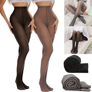 【Not Fleece Lined】80g Women's High Waist Solid Minimalist Pantyhose Leggings Lady Casual Comfy Soft Stretch Stockings for Spring Summer Daily Wear Womenswear, Women's Comfort Stockings & Hosiery Springtok Tights Polyester