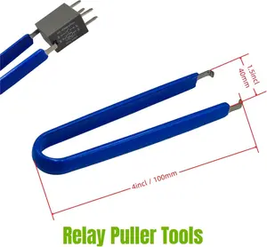 Automotive Fuse Puller Set 6-Pack - Professional Relay Removal Pliers Stainless Steel Car Truck SUV Motorcycle Repair Tools