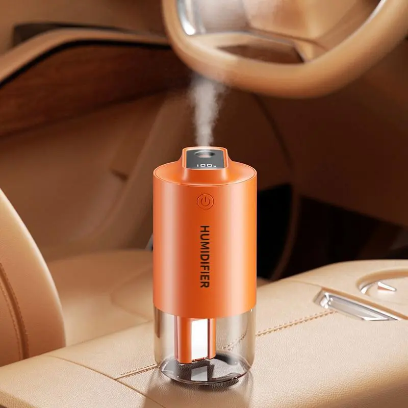 Rechargeable Car Humidifier | Auto Aroma Diffuser | Car Air Diffuser | USB Powered with LED Light | Suitable for Car, Bedroom, Office, Yoga, Christmas & Holiday Gifts