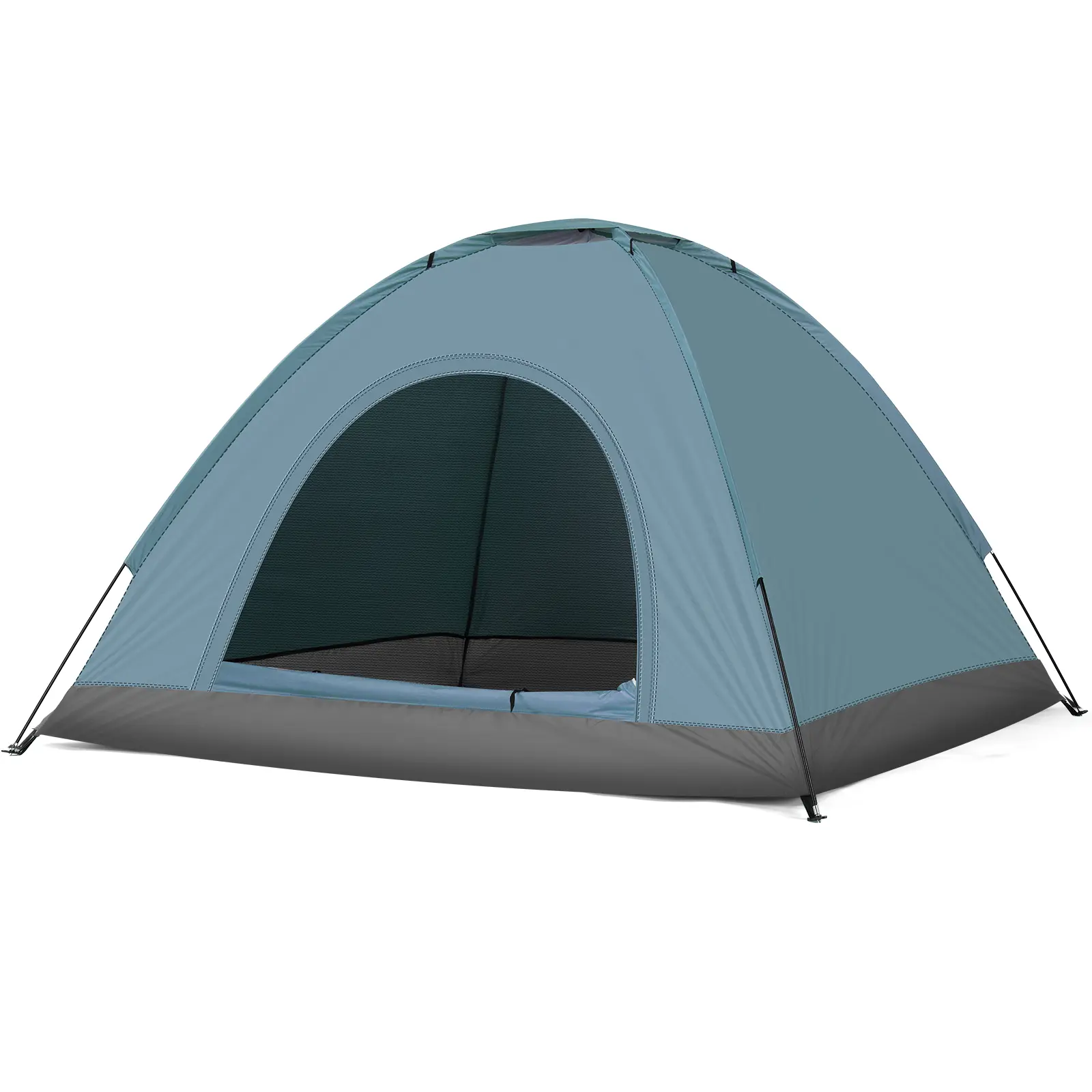 3-4 Person Camping Tent, Lightweight 3.3lbs Dome Tent with Waterproof Oxford Floor and UV-Proof Polyester, Easy 5-Min Setup for Outdoor Adventure Hiking Travel