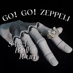 Bizarre Adventure cosplay ring Steel Ball Run Gyro Zeppeli & Johnny Joestar Ring Inspired Cosplay Jewelry