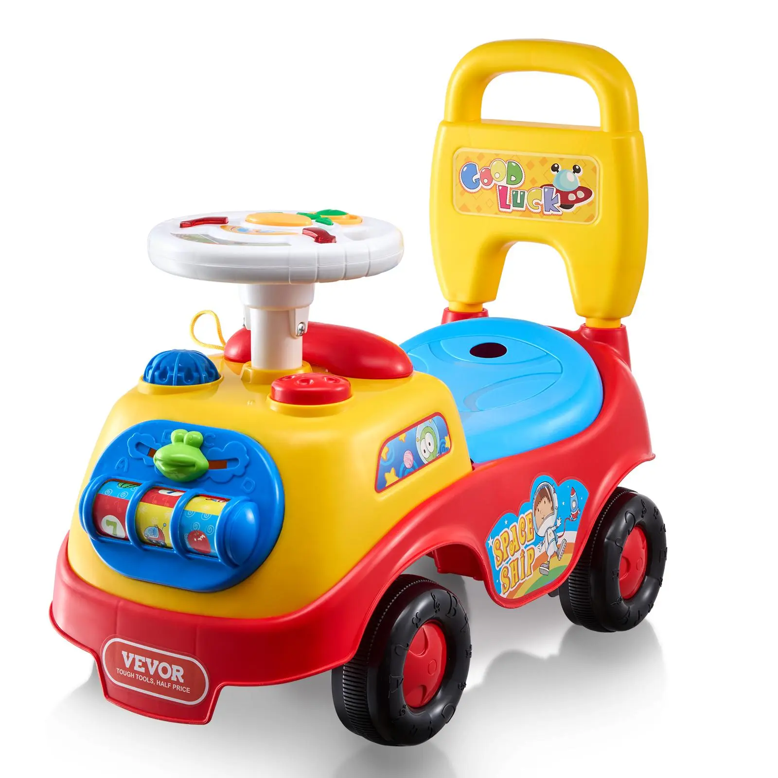 【SummerFinds】VEVOR Ride On Push Car for Toddlers, Ages 1-3, Ride Racer, Sit to Stand Toddler Ride On Toy, Classic Kids Ride On Car with Music Steering Wheel, Horn & Under Seat Storage, Ride On Toy for Boys Girls