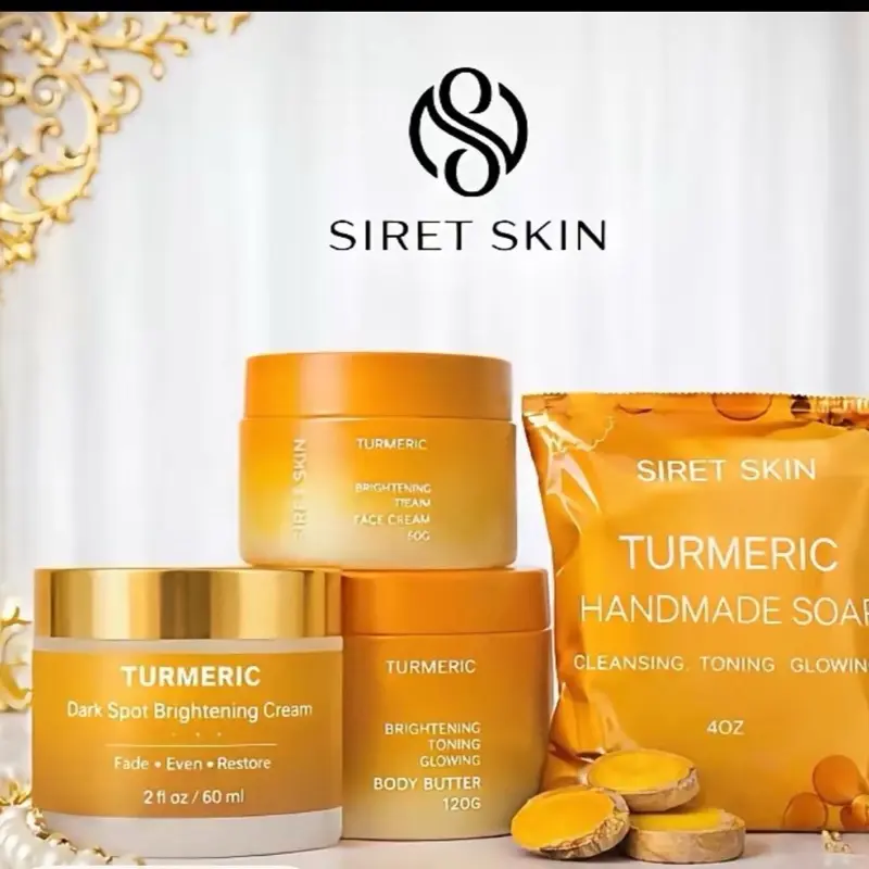 Turmeric Brightening Set /Dark Spot Corrector & Glowing Skin Set (4 pieces)