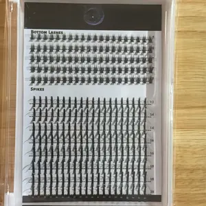 Bottom lashes with spikes