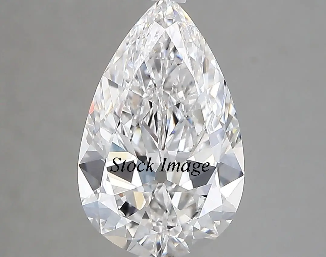2.01 ct D VS1 Pear Shape Vintage Cut