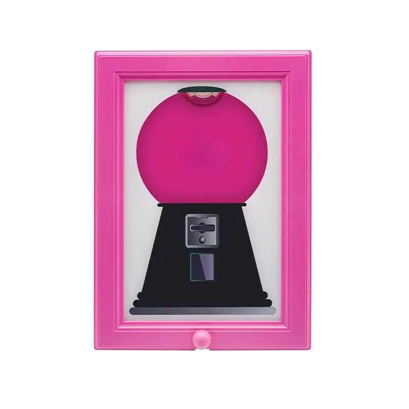 Wall-Mounted Picture Frame Candy Dispenser - Fun & Mess-Free Snack Dispenser for Kitchen, Living Room, and Party Decor，Novelty Picture Frame Candy Dispenser - Unique Gift for Kids, Hostesses