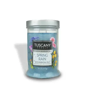 Spring Rain Long-Lasting Scented Jar Candle (18 oz)