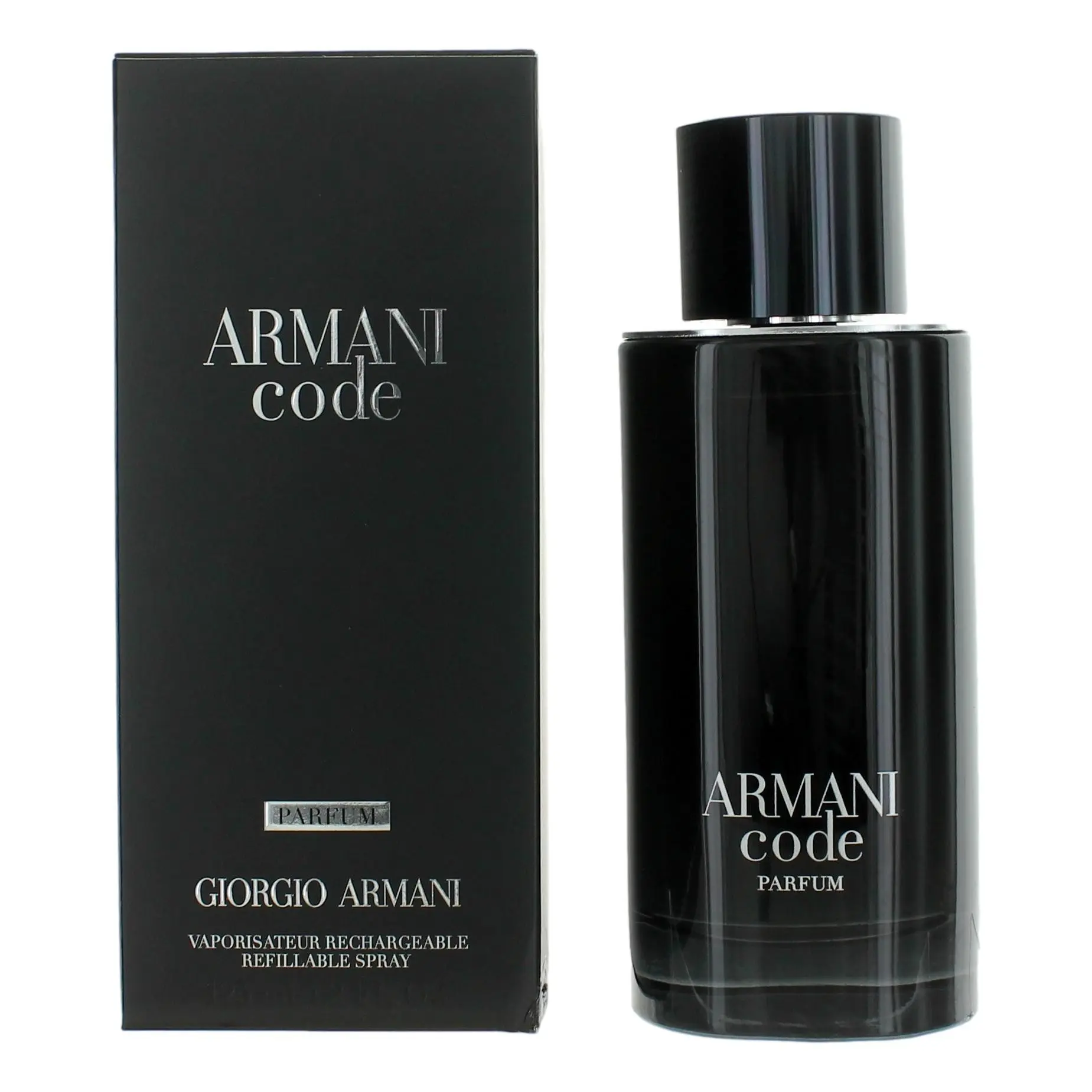 Armani Code by Giorgio Armani, 4.2 oz Parfum Spray for Men, Lemon, Citrus-Wood, Sexy Aroma