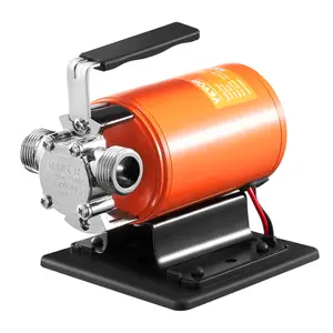 【fathersdaygift】VEVOR 12V DC Water Transfer Pump, 360 GPH 1/10HP Portable Electric Utility Swimming Pool Pump with 6 ft Suction Hose Kit, Impeller, Suction Strainer for Garden, Rain Barrel, Aquatic Draining, Swimming Pool Pumps