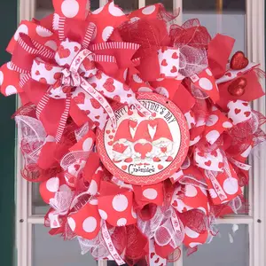 Gnome Valentines wreath Decoration