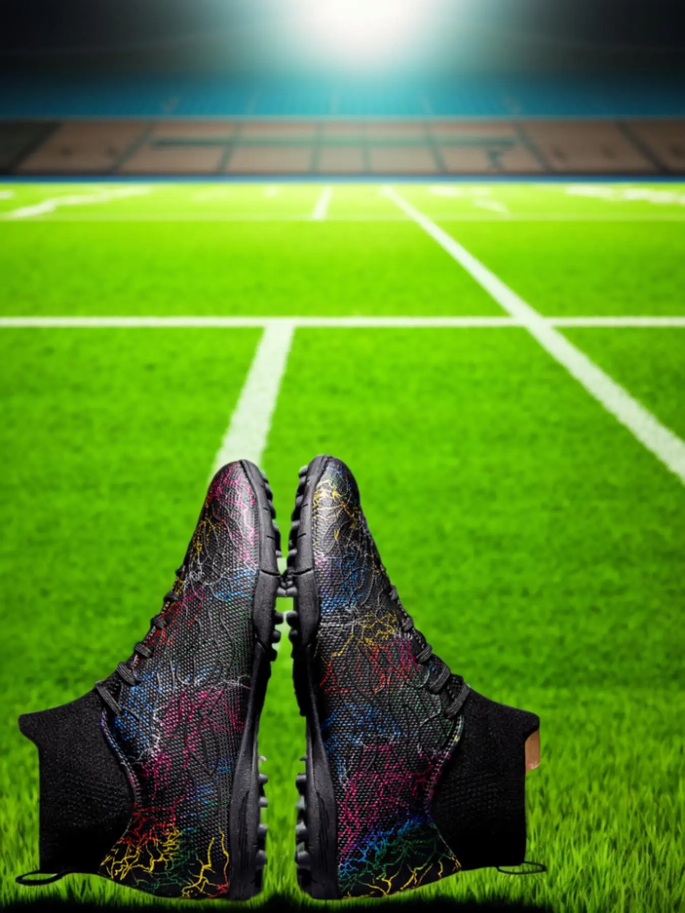 Women's Lace Up Soccer Shoes, Comfortable Breathable Football Shoes, Non-slip Grass Training Shoes, Football Cleats for All Seasons, Outdoor Sneakers, Soccer Boots, Sports Football Shoes