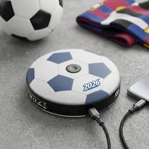 22.5W Fast Charging Soccer Battery Pack (5000mAh/10000mAh), Type-C Portable Charger with Digital Display & Gyroscope Stress Reliever