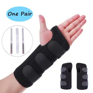 Carpal Tunnel Wrist Brace Night Sleep Wrist Splint Hand Brace with Metal Strip Healthcare Support Man