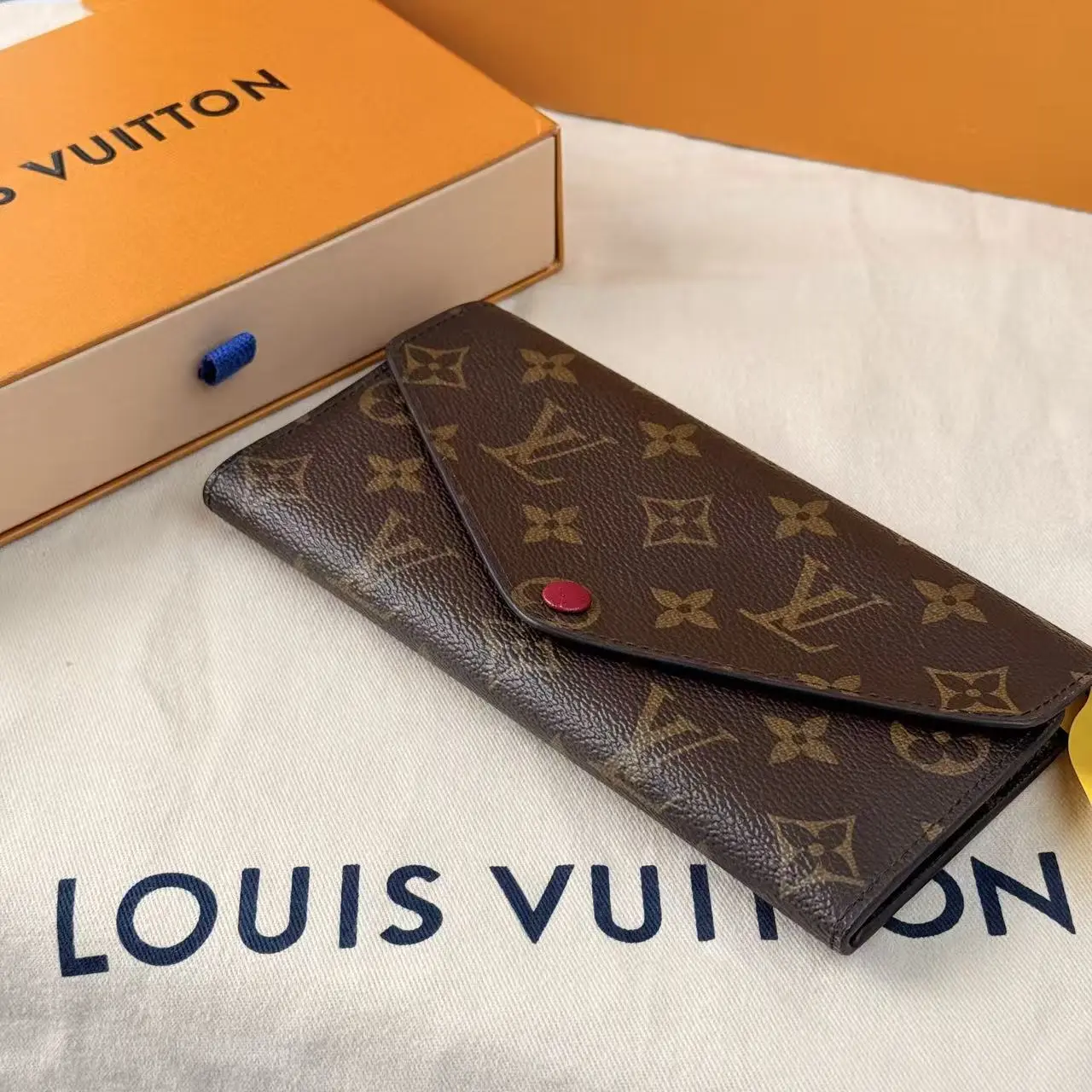 Pre-owned Louis Vuitton Monogram Canvas Josephine Envelope Long Wallet