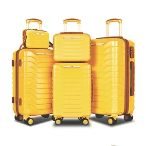 UUH Expandable Luggage Sets 9pcs/8pcs/7pcs/4pcs Suitcase Sets  With Water-Proof and Expandable Layer Makeup Bag Side Hooks And TSA Lock