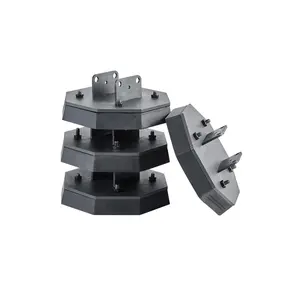 VEVOR RV Leveling Pads, 4-Pack Rubber Trailer Jack Pads, Each with 5000 lbs Capacity, Standard Jack Stabilizer Pad with Large Surface Area, Ideal for Scissor Jack Feet 5th Wheels Class A/C Motorhomes