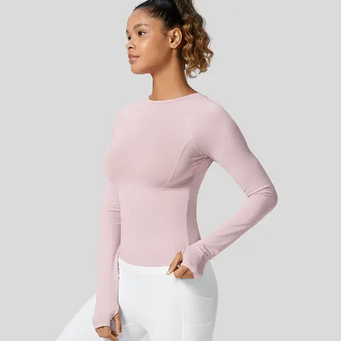 Halara Solid Thumb Hole Yoga Sports Top
