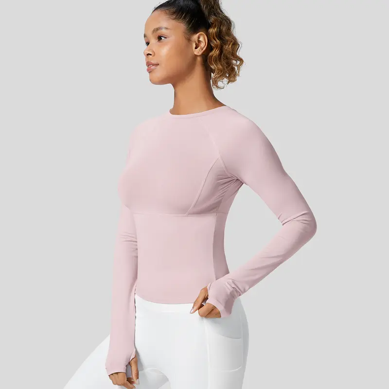 Halara Solid Thumb Hole Yoga Sports Top