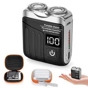 Mini Luggage-Style Electric Shaver for Men – Portable Beard Razor, USB Rechargeable & Waterproof,Gifts for Boyfriend & Father,Christmas Gift