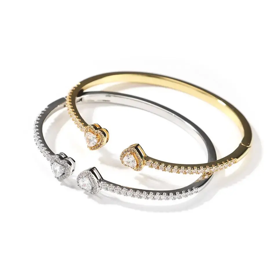 High Quality Double Heart Bangle - Pack of Two, Perfect for Couples