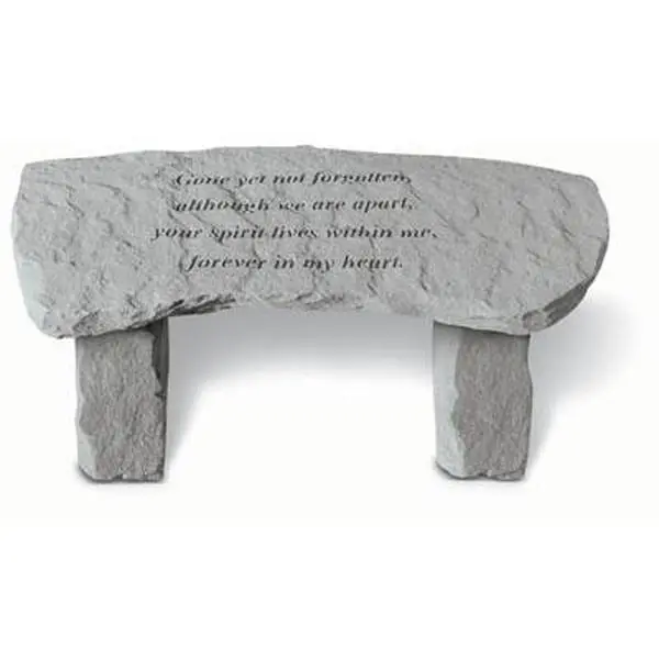 Kay Berry- Inc. 35920 Gone Yet Not Forgotten - Memorial Bench - 29 Inches x 12 Inches x 14.5 Inches, Natural Look, Weatherproof