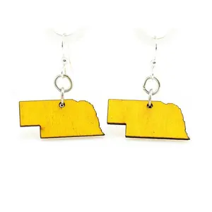 Nebraska State Earrings - S027