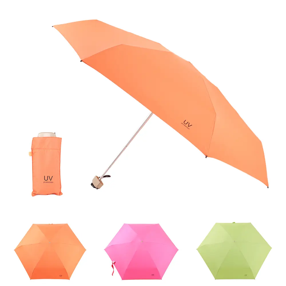 Small Compact UV Umbrella Sun Protection Umbrella, Mini Micro Lightweight Travel Parasol Design For Women Cover