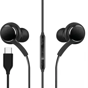 USB-C Wired Earphone, In-ear Design Earphones with Mic & Remote Control, Noise Cancelling Headphone for iPhone 16/15 Pro Max Plus, for iPad Pro, for Galaxy S23/S22/S21/S20/Ultra Note, Wired Earbuds, In Ear Headphones, Audio