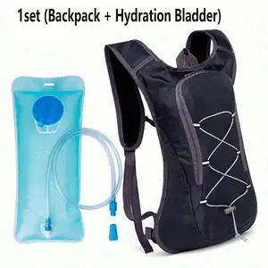 Water Bag Backpack Set with 2L Water Bottle, Perfect for Outdoor Activities, Hiking, Running, Camping, Beach Essentials, Unisex, Durable