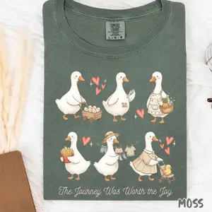 Comfort Colors IVF Journey Was Worth The Joy Shirt, IVF Mom Gift Tee, Fertility Warrior T-Shirt, Motherhood Journey Graphic Tee, IVF Success Goose Shirt