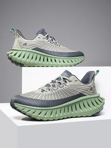 men's sporty lace up running shoes, casual breathable comfortable sports running shoes, trendy all-match sneakers for daily wear