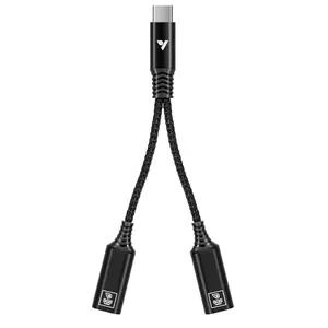 VIVOSUN USB-C Splitter with 1 Male to 2 Female, 2-in-1 Type C Splitter, Daisy-Chain Adapter Dongle for GrowHub Controller E42A