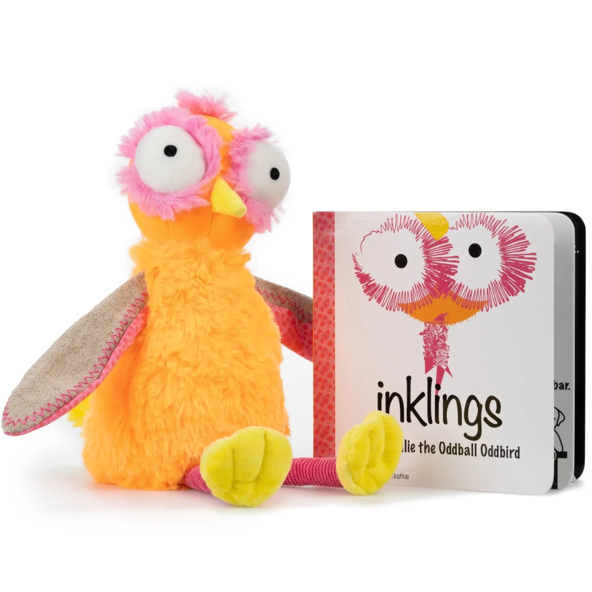 NICI Inklings Baby Oddball Oddbird Soft Stuffed Animal Gift Set - Polyester Soft Toy for 12-18m Unisex Infants, Developmental Textural & Colorful Sensory Features for Early Growth, Soft Stuffed Animals