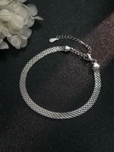 Minimalist Wide Tank Chain Bracelet, Unique Style Jewelry, Fashion Accessory, Trendy Design, Perfect Gift Idea