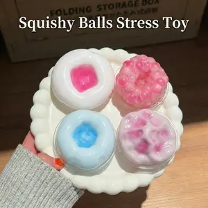 2/3Pcs Handmade Squishy Noisy Ball ASMR Sensory Toy with Crunchy Sound Stress Relief Soft & Hard Squeeze Touch Ages 3+ Idea for Gift Easter