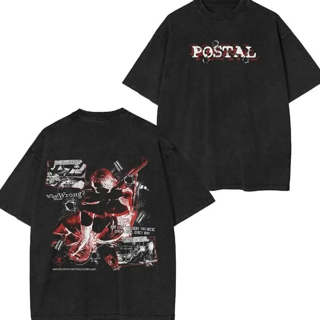 POSTAL 1997 T-shirt, cotton, short sleeve, round neck, for men and women, fan, suitable for summer vintage graphic BJN