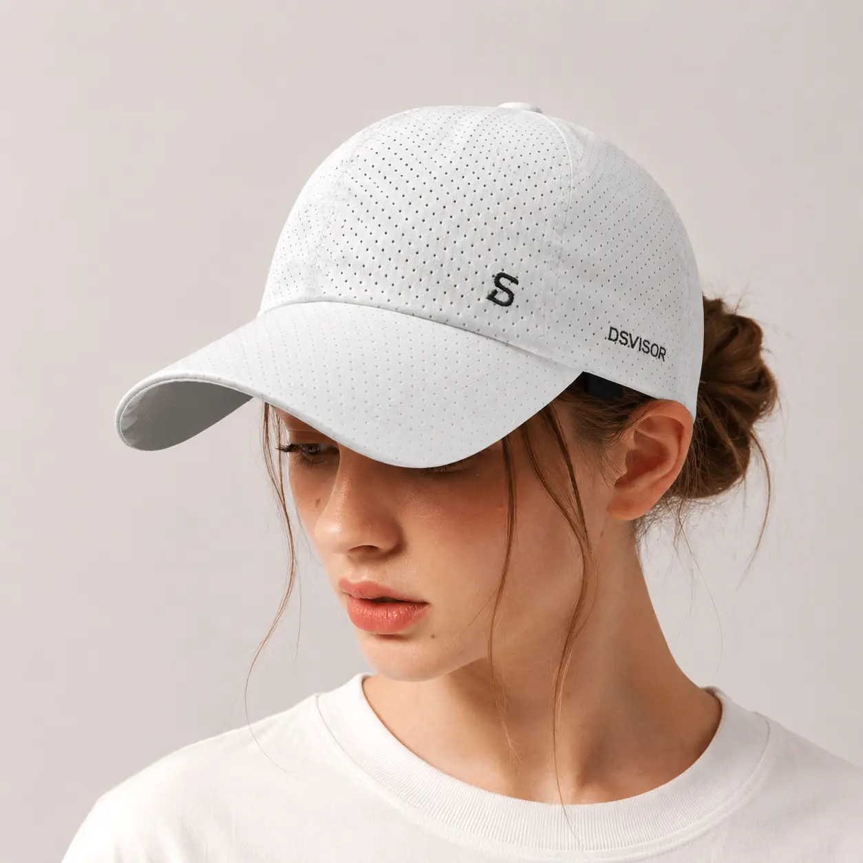 2-Pack Mesh Sports Hat for Men & Women, Quick-Dry Ventilated Baseball Cap with UV Sun Protection, Lightweight and Adjustable for Hiking, Ventilation Mesh Cap